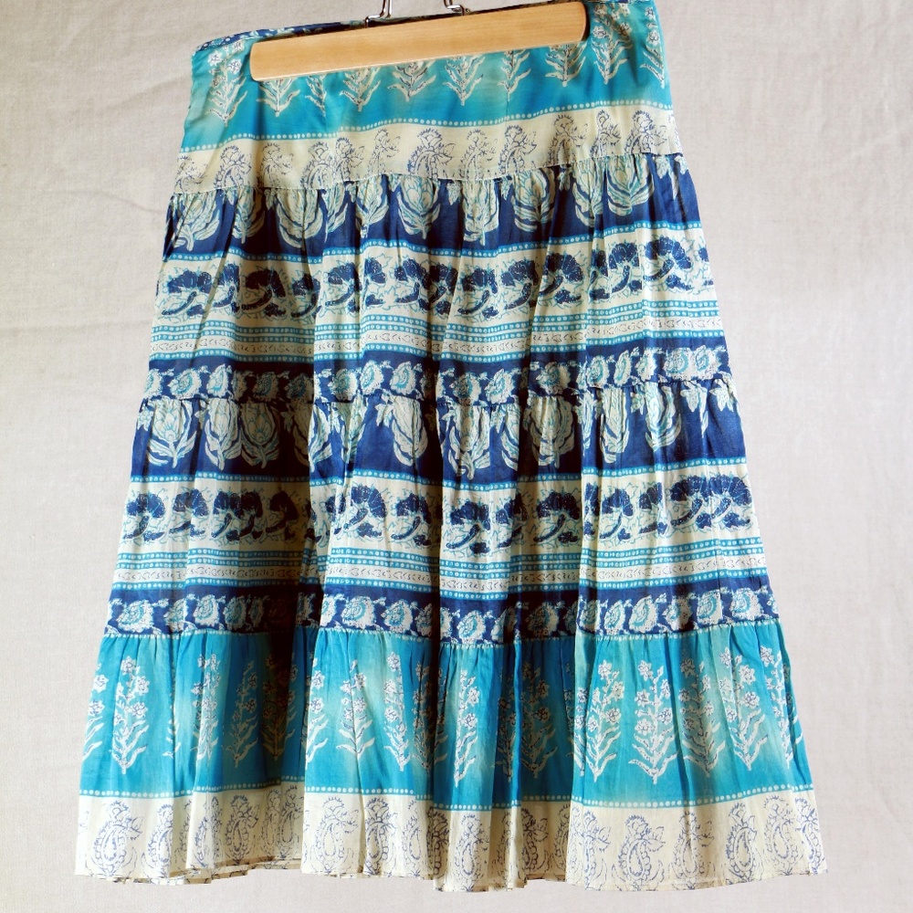 BOHO Ralph Lauren CHAPS DENIM skirt sz 4